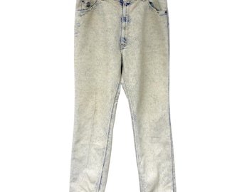 Vintage Levis herenmaat W38 L30 zilveren medaille licht acid wash distressed jeans