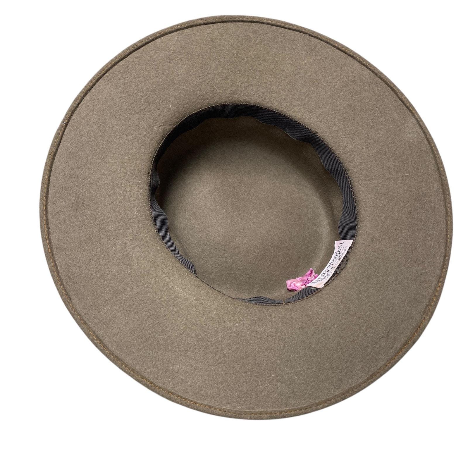 Vintage Linda Madden Womens Brown Hat With Flower Brimmed 90s Hat Vintage Linda Madden Womens Brown Hat With Flower Brimmed  main image 4