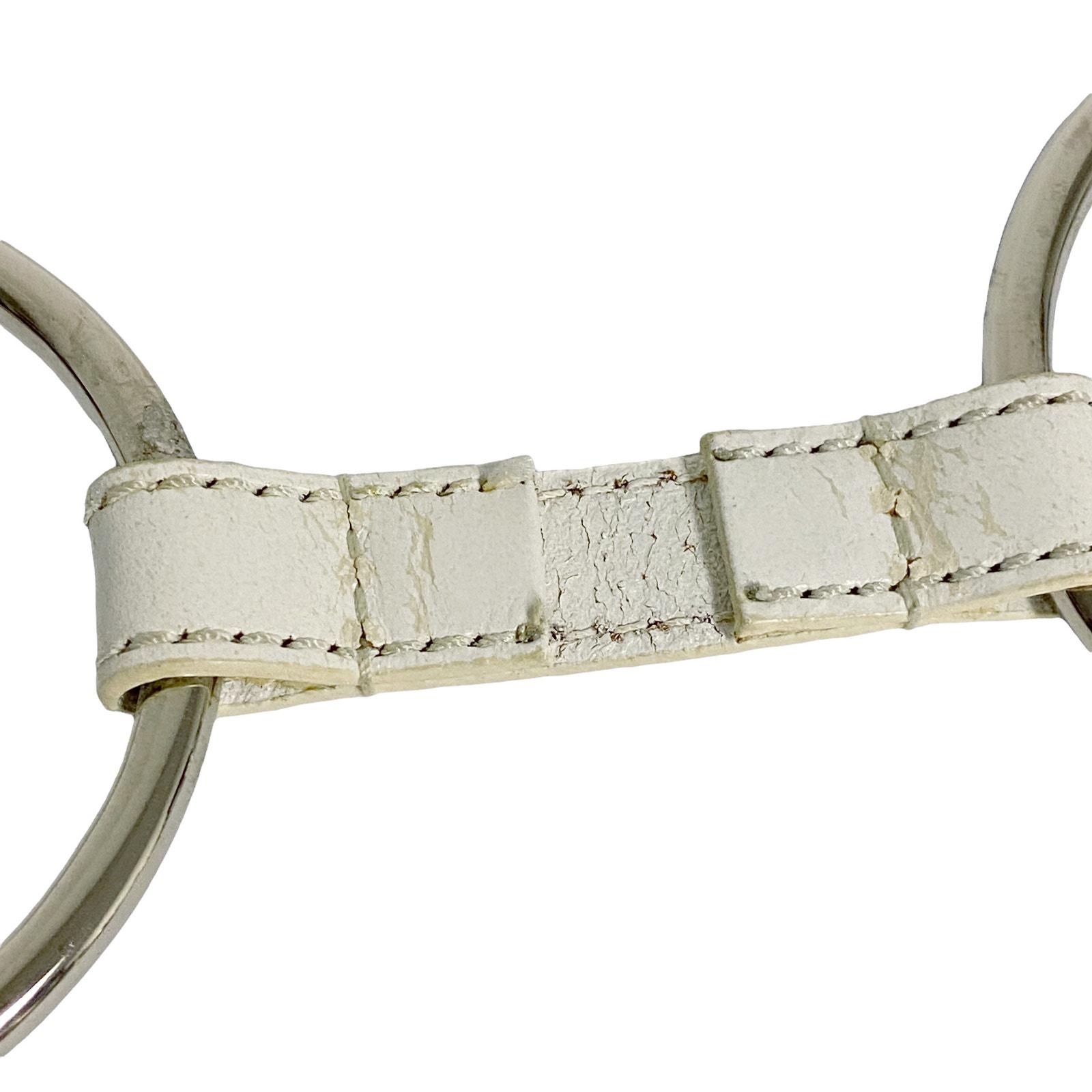 Vintage Michael Kors Womens White Leather O Ring Waist Y2K Belt Vintage Michael Kors Womens White Leather O Ring Waist Y2K  main image 2