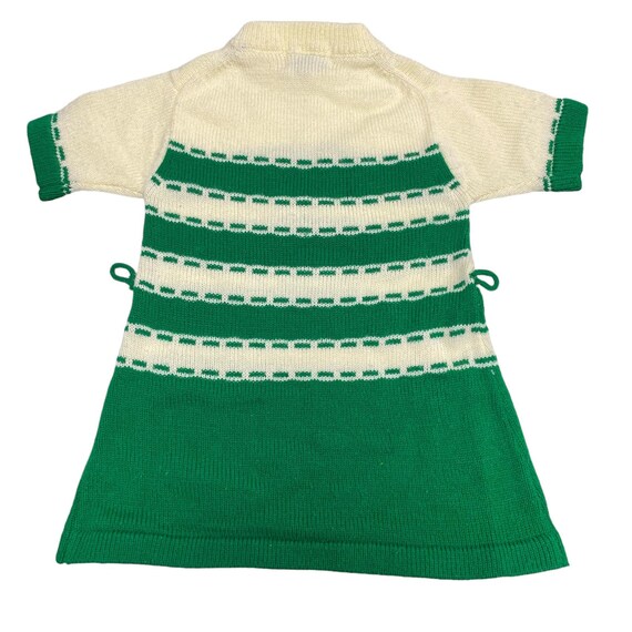 Vintage Alyssa Girls Size 5 Striped Short Sleeve Knit Dress
