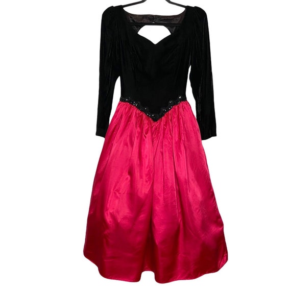 Vintage Scott McClintock Size 8 Velvet Satin Gothi
