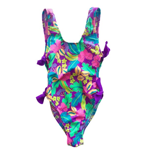 Tie Side One Piece Swimsuit Etsy