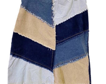 Vintage Entrancy Womens Size 1X Corduroy Patchwork Y2K Skirt