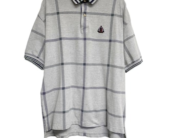 Vintage Izod Mens Size XL Grey Polo Shirt
