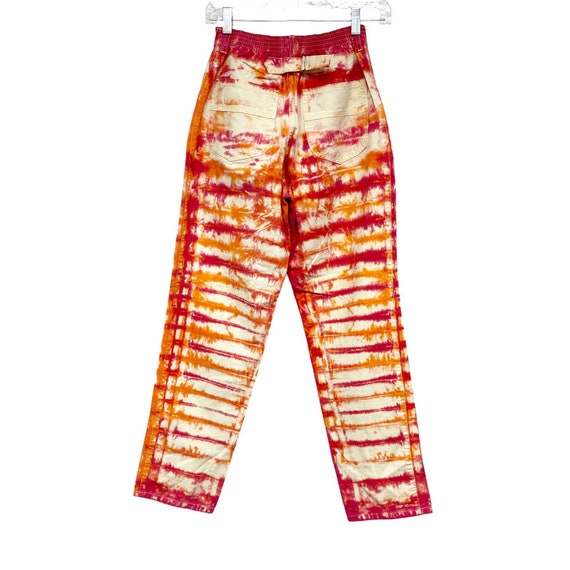 Vintage Punky Womens Size 5 Tie Dye High Waist Pa… - image 10