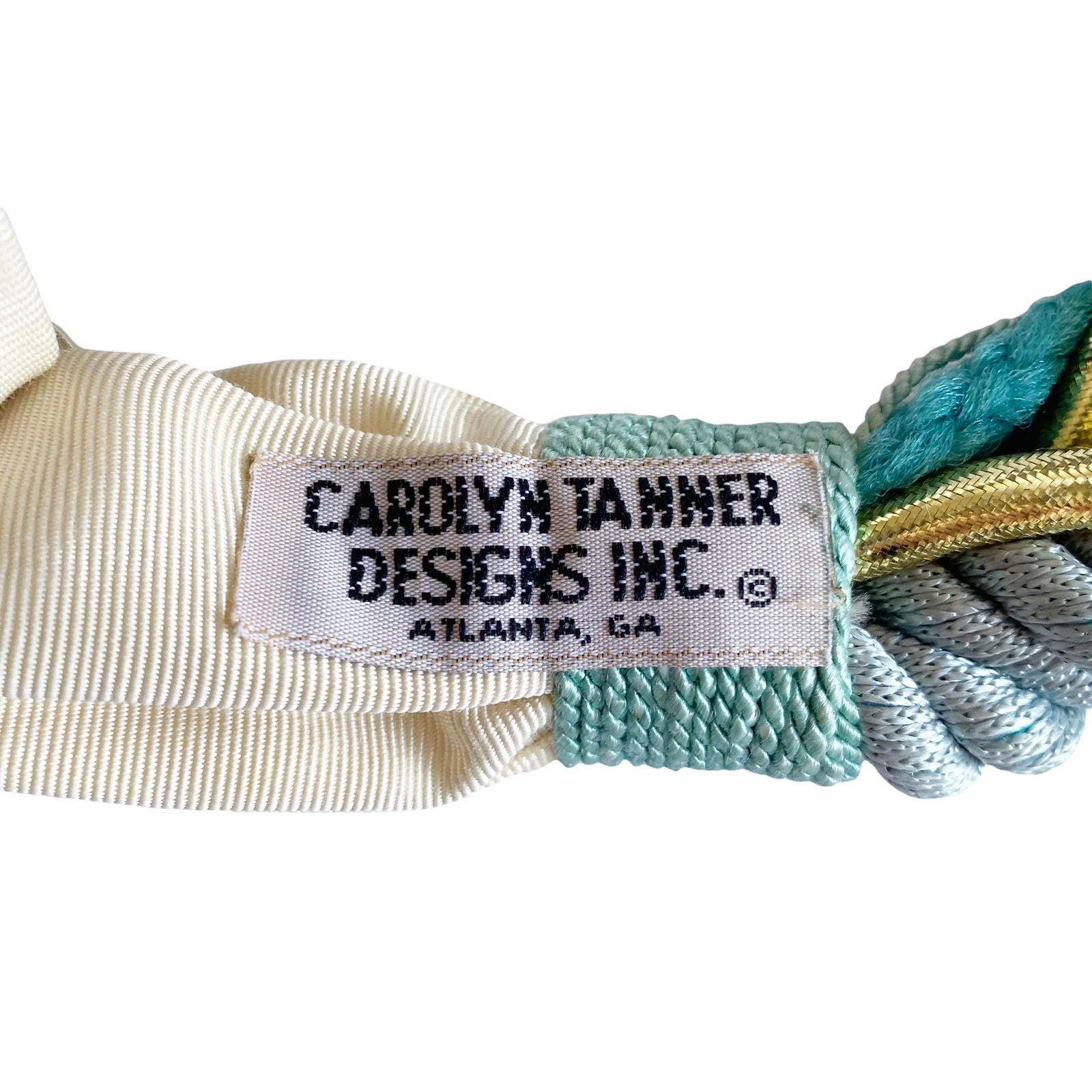 Vintage Carolyn Tanner Womens Atlanta Brass Buckle Rope Adjustable Waist Belt 1980s Pink & Gray Rope Belt Carolyn Tanner - Etsy main image 3