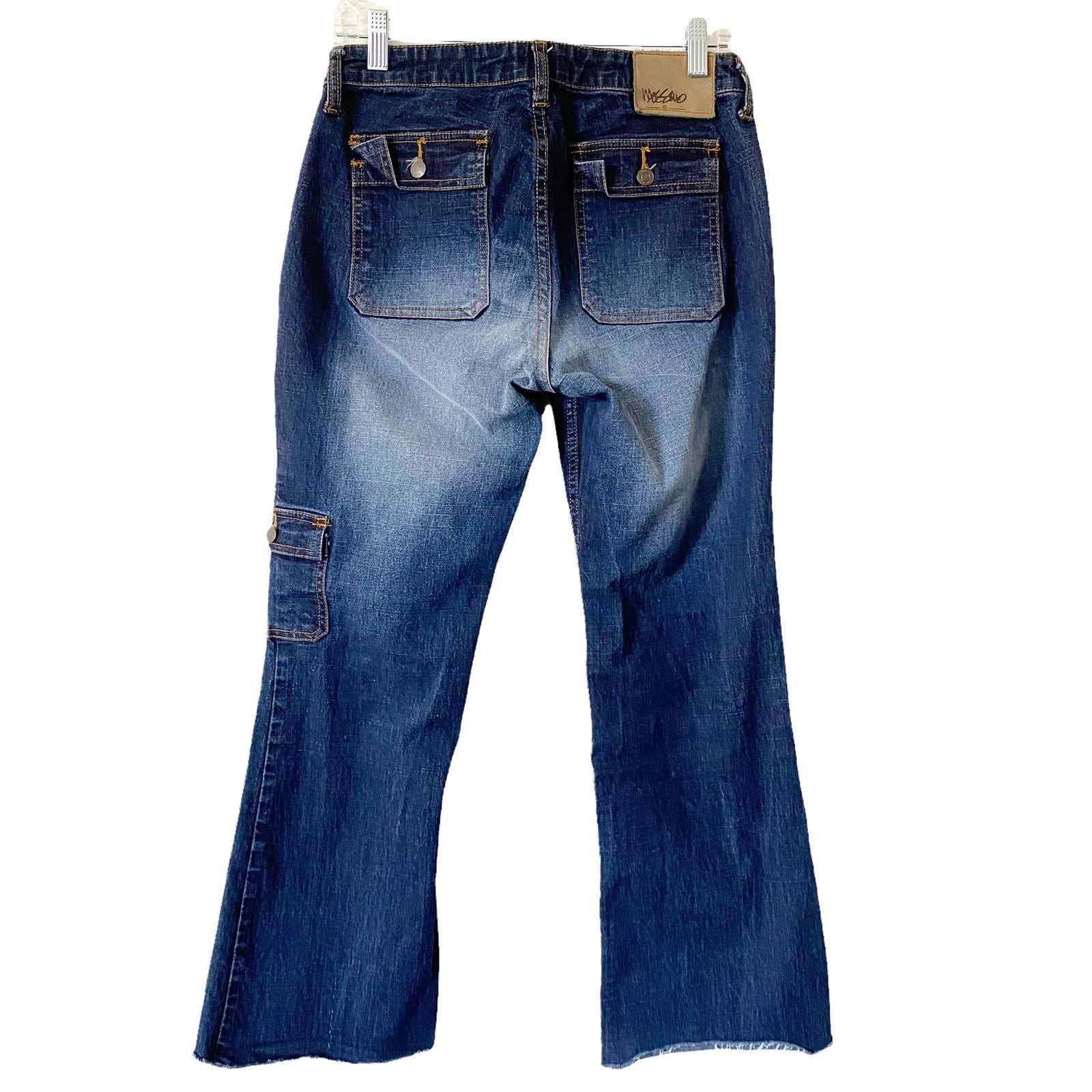 Vintage Mossimo Womens Size 7 Blue Denim Frayed Hem Y2K Jeans - Etsy