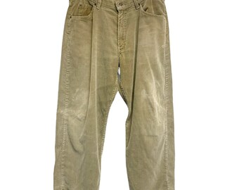 Vintage Levis 565 Mens Size 34x30 Corduroy Loose Fit Wide Leg Pants
