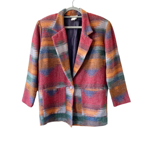 Anchor outlet print blazer