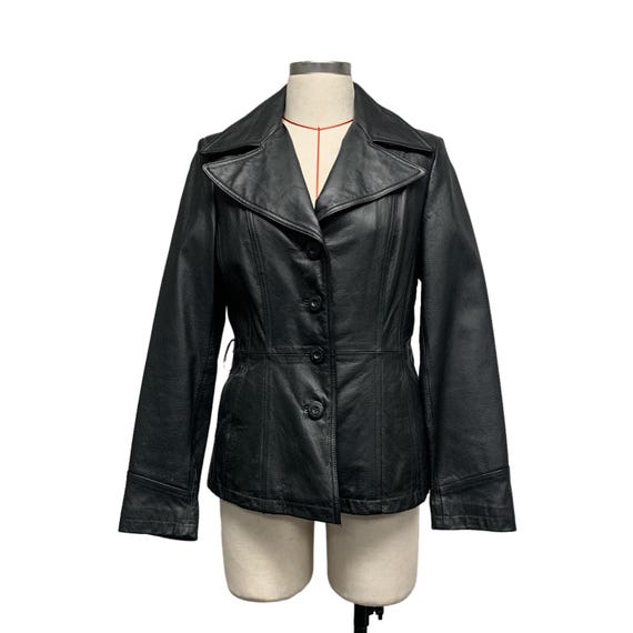 Vintage Maxima Wilsons Womens Size M Black Leathe… - image 1