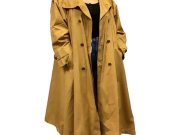 Vintage London Towne Limits - Trench-coat oversize kaki pour femmes