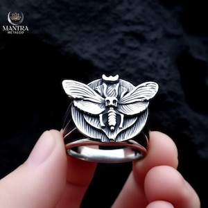Stainless Steel Ring Gothic Punk Biker Jewelry Unisex Band Men Women Alternative Edgy Minimalist Modern Ring Gift