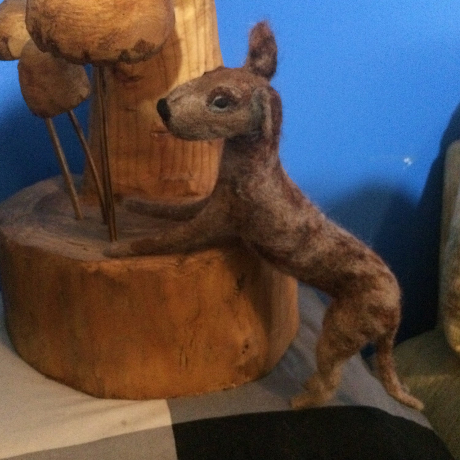 HonigHund Nadel gefilzt Art Skulptur die mit der Nadel Etsy