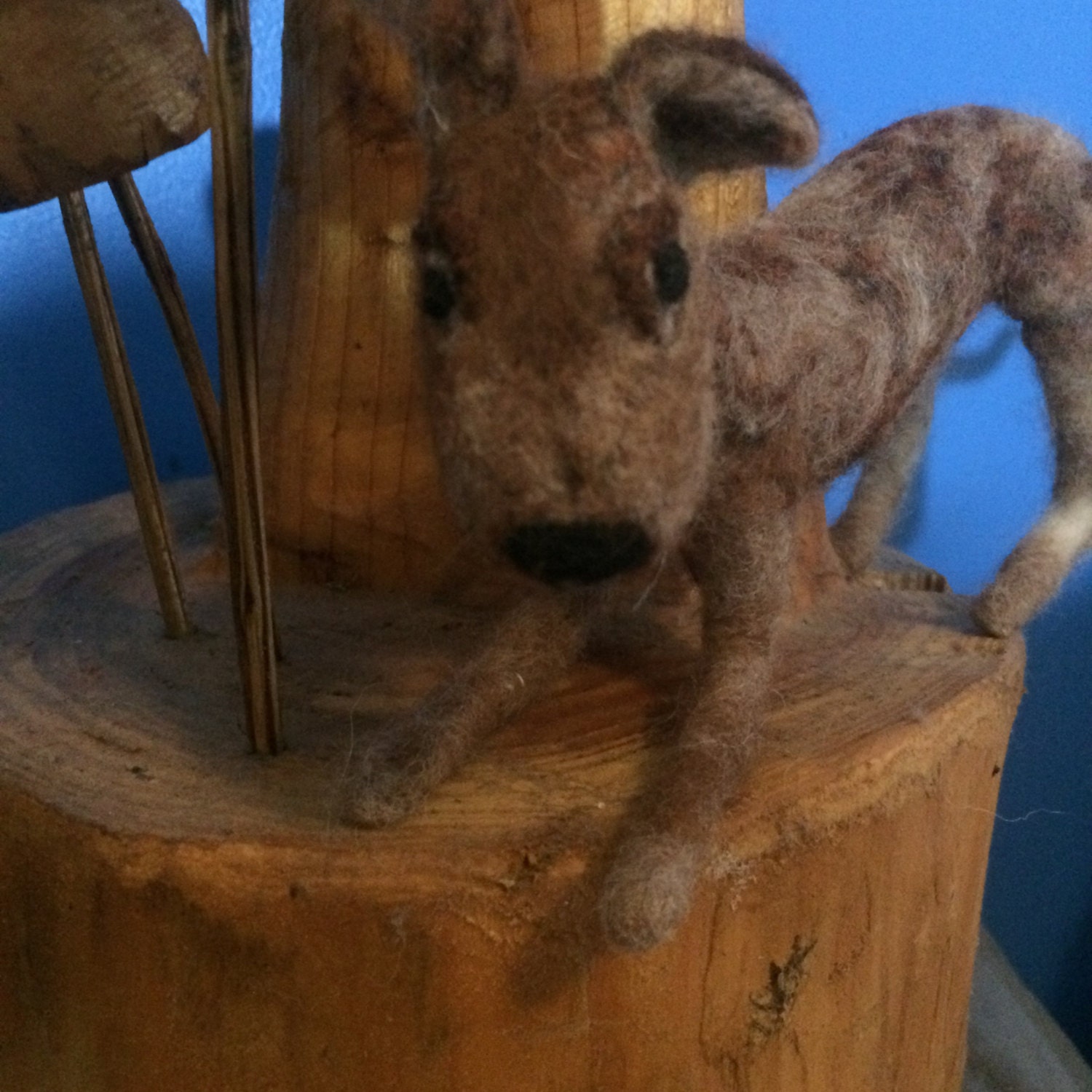 HonigHund Nadel gefilzt Art Skulptur die mit der Nadel Etsy