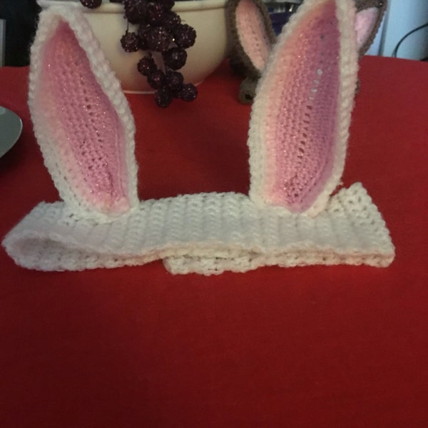 Bunny Ears headband, crochet headbands, Easter bonnet, fancy dress