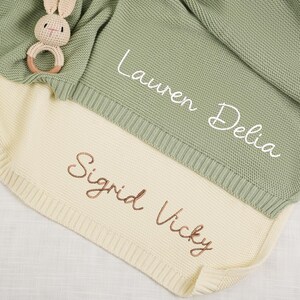 Benutzerdefinierte Babydecke, personalisierte Babydecke, bestickte Neugeborenendecke, Babygeschenkandenken, einzigartiges Babypartygeschenk