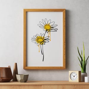 Daisy — Flower Art | Premium Matte Paper Poster