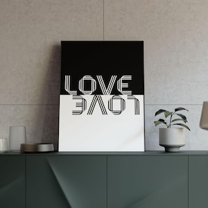 Love — Black & White | Premium Matte Paper Poster