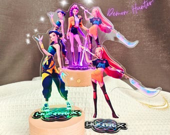 K-Pop Demon Hunters Night Light Audio,Rumi,Mira,Zoey,Derpy,Sussy,Music Plaque,Kpop Demon Gift For Fans & Collectors,Music Gift For Him