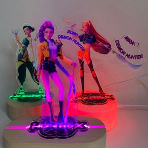 Kpop Demon Hunter Standee Lighting ,Rumi,Mira,Zoey,Derpy,Sussy,Ornaments,Kpop Demon Gift For Fans & Collectors,Gift For Huntress Birhtday