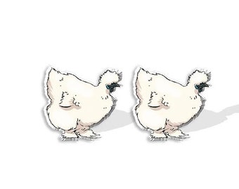 Handmade Chicken Earrings