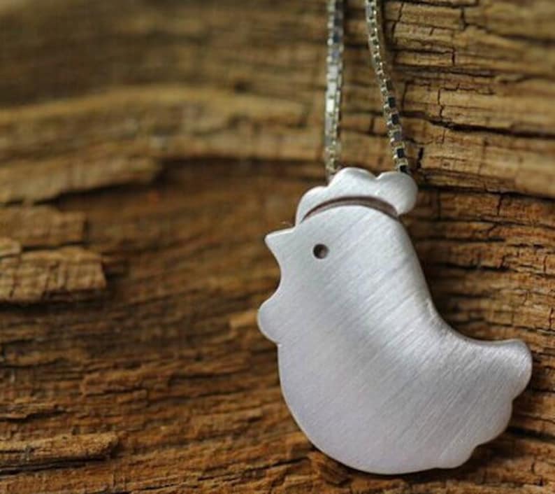Handmade Chicken Necklace Etsy