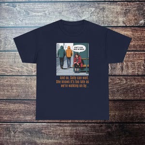 And So Sally Can Wait - Don&#39;t Look Back in Anger T-shirt, perfect for Festivals, ideal for gigs, Oasis fan t-shirts