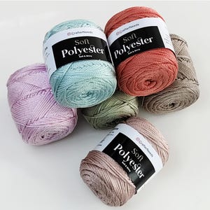 1.5mm Polyester Yarn 100g: Crochet Bag, Purse