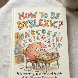 Come essere dislessici, Guida alla dislessia per adulti, Divertente ebook di autoaiuto per neurodivergenti, Regalo digitale