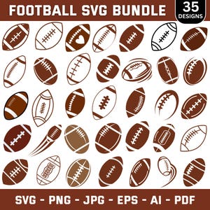 Football Svg Bundle, Football Png, Sports Svg, Football Clipart, American Football Svg, Football Monogram Svg, Football Name Svg, Cricut