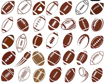 Football SVG Bundle, Sports Clipart (Digital Download)