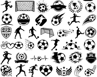 Football SVG Bundle, Game Day Clipart (Instant Download)