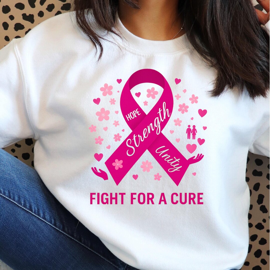 Breast Cancer Awareness Svg, Pink Ribbon Hope Strength Unity Svg, Fight ...