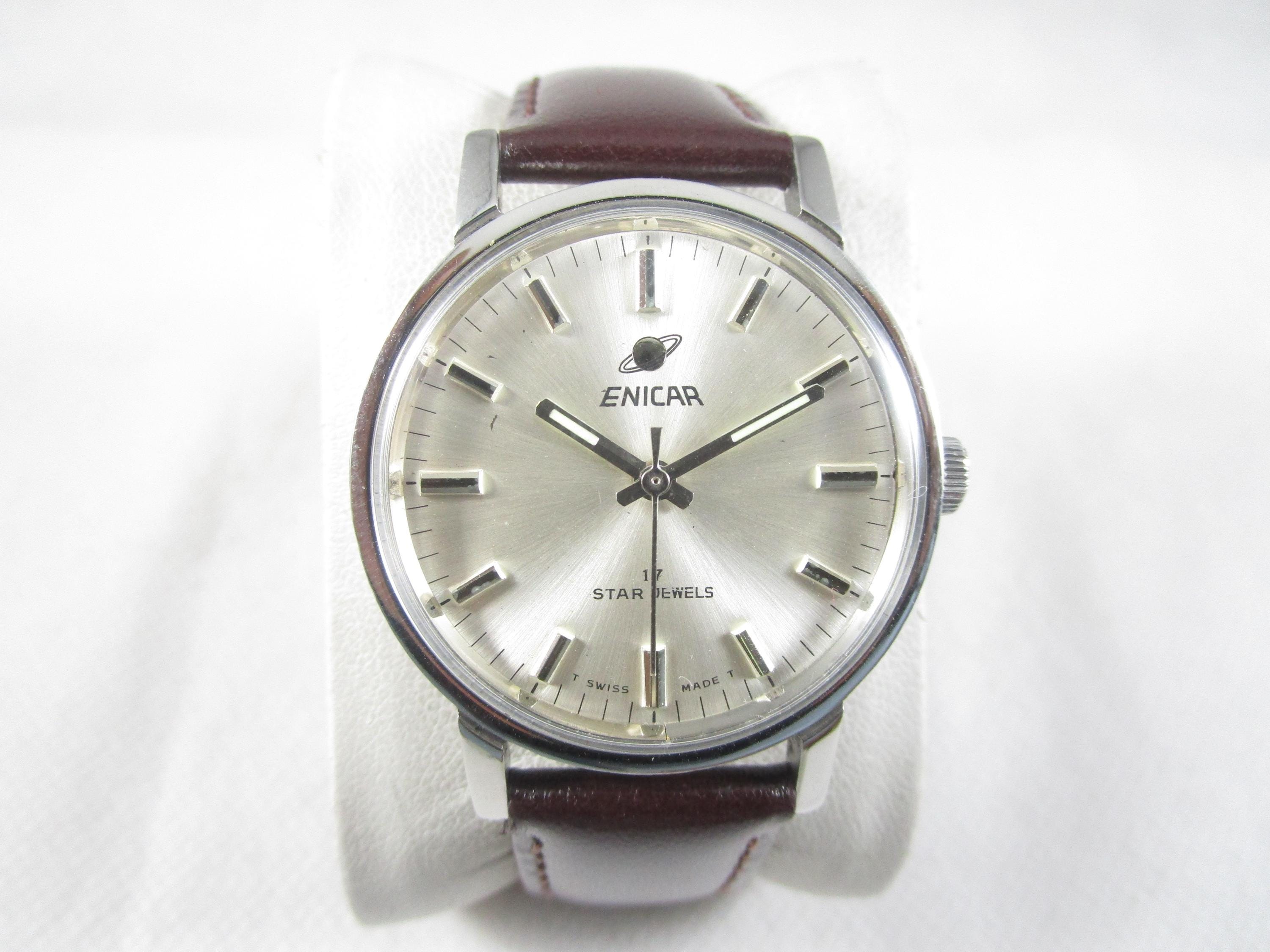 オリジナルヴィンテージ ENICAR 17 STAR JEWELS スイス製巻き上げ式 