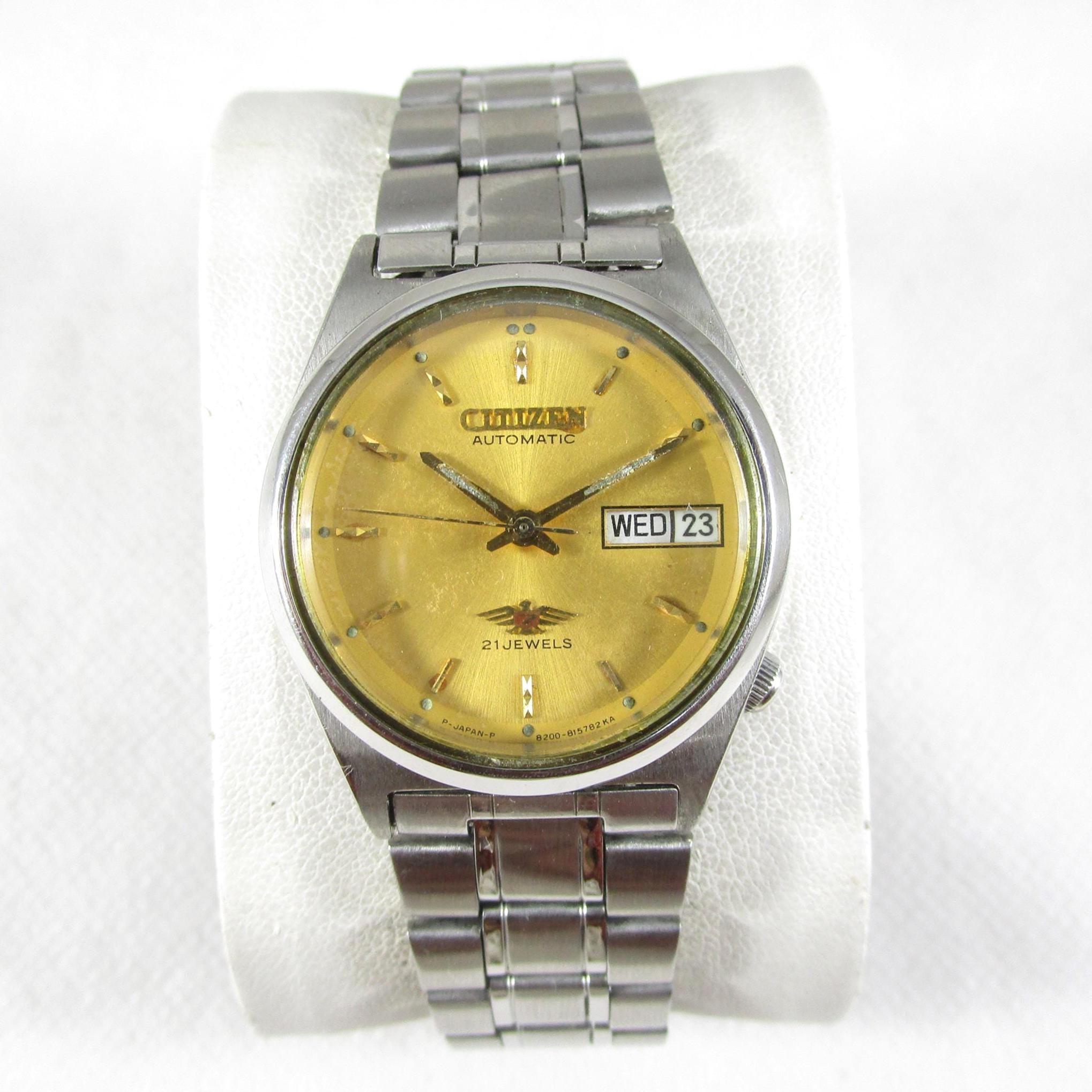Vintage CITIZEN 21 Jewels Automatic Day Date Japanese Wrist Gent's