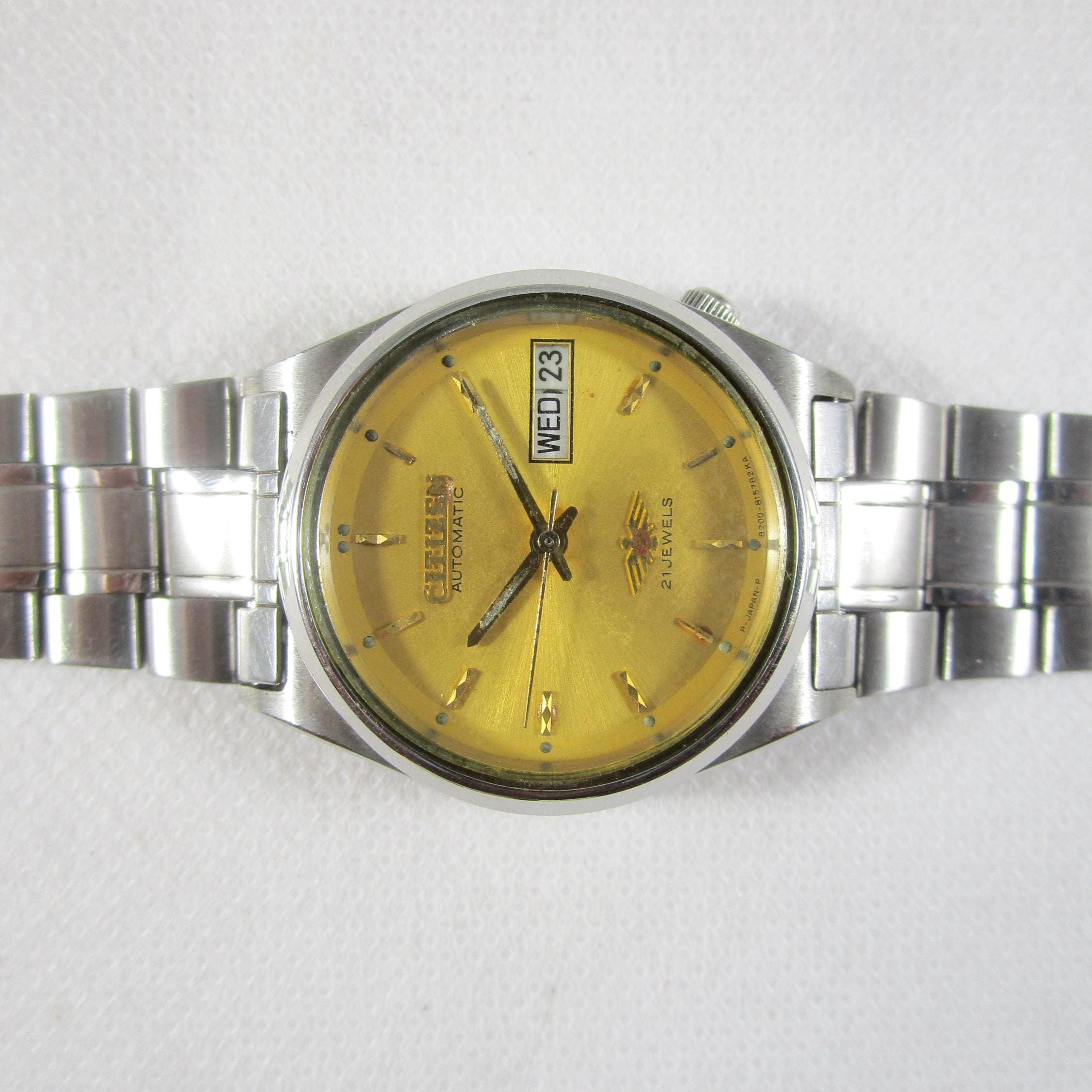 Vintage CITIZEN 21 Jewels Automatic Day Date Japanese Wrist Gent's