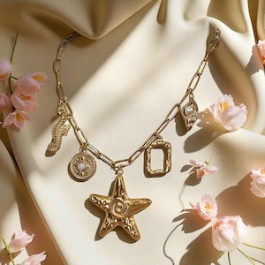 Handmade Stainless Steel Charm Necklace