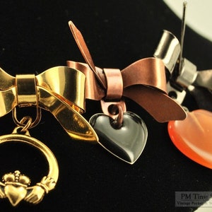 Heart shaped decorative pendants, in various designs & lapel pin options