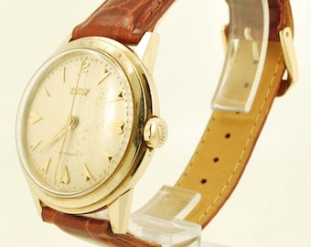 Tissot automatisch 285R-21 vintage polshorloge, 17 juwelen, geelgoud (gevuld) en roestvrijstalen ronde waterbestendige kast