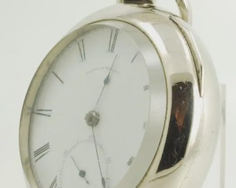 Waltham vintage 'P.S. Bartlett'-zakhorloge, maat 18, 11 juwelen, zwaar zilverkleurige overgangskast