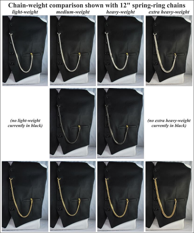 Straight Pocket Watch Chain, Customizable With a Variety of Materials ...