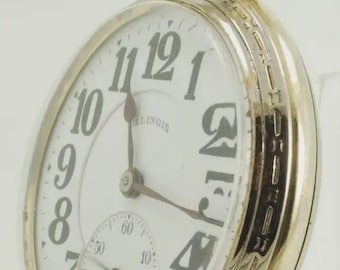 Illinois "Bunn Special" vintage pocket watch, 16 size, 21 jewels, two-tone yellow gold (filled) & white gold (filled) case