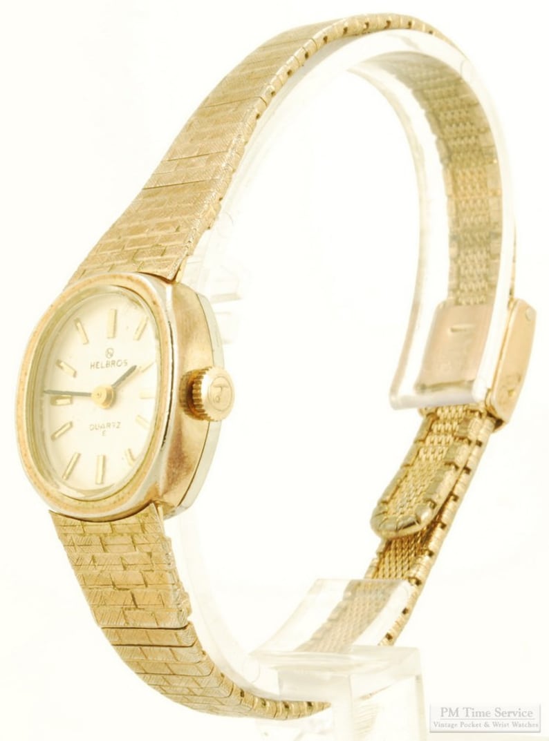 Helbros Quartz Ladies' Wrist Watch Elegant Gold-toned & - Etsy