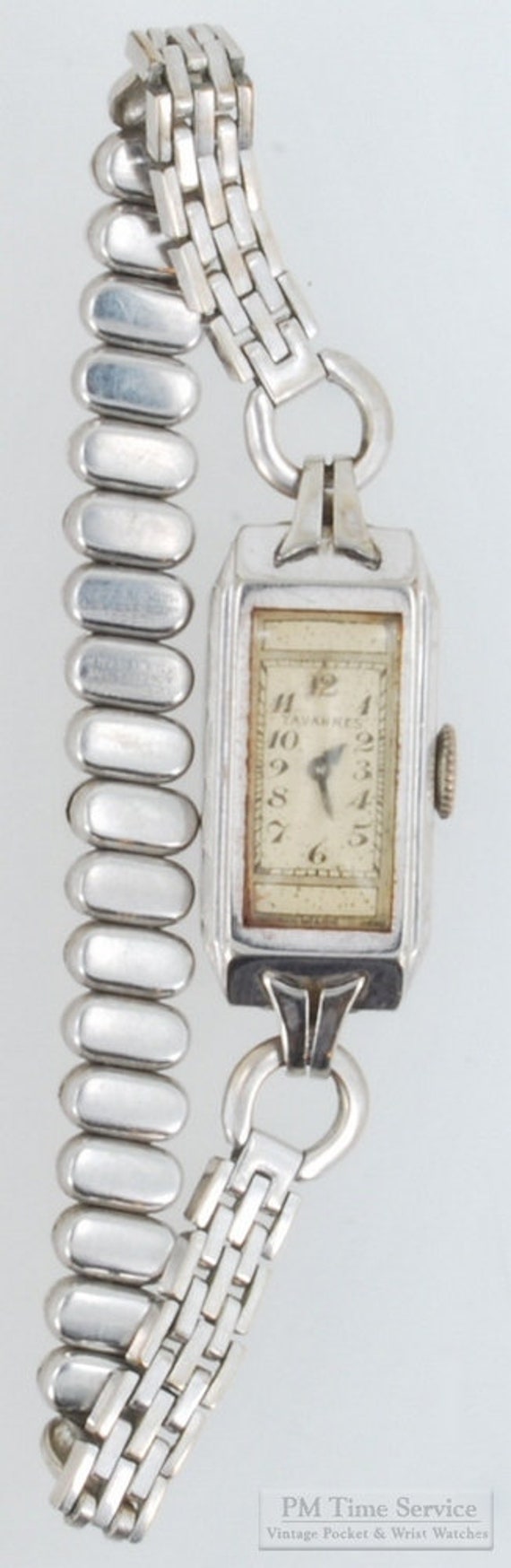 vintage tavannes watch co. 14k ladies wrist watch diamonds