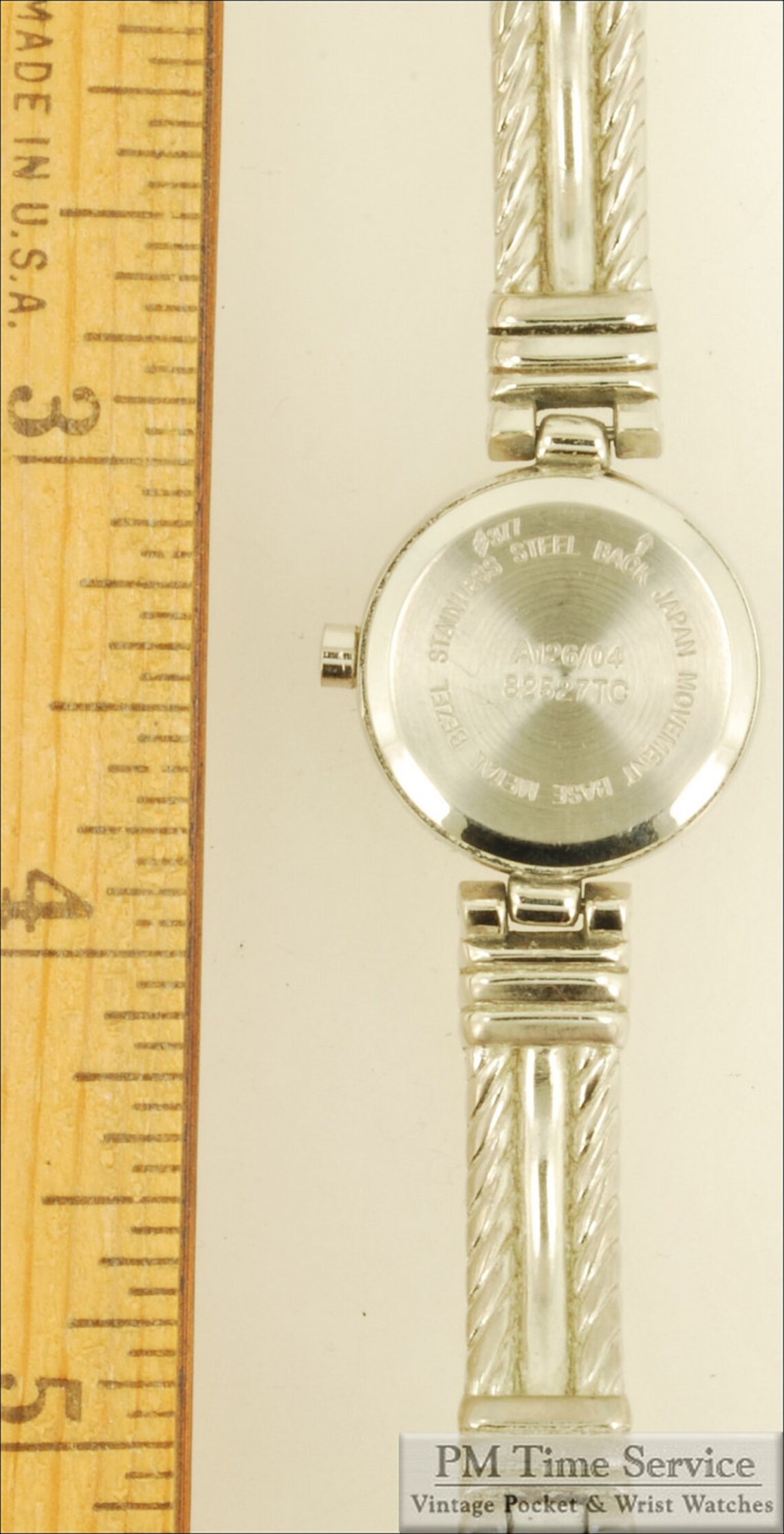 Japanese Vintage Quartz Wrist Watch Silvertoned & Stainless Etsy