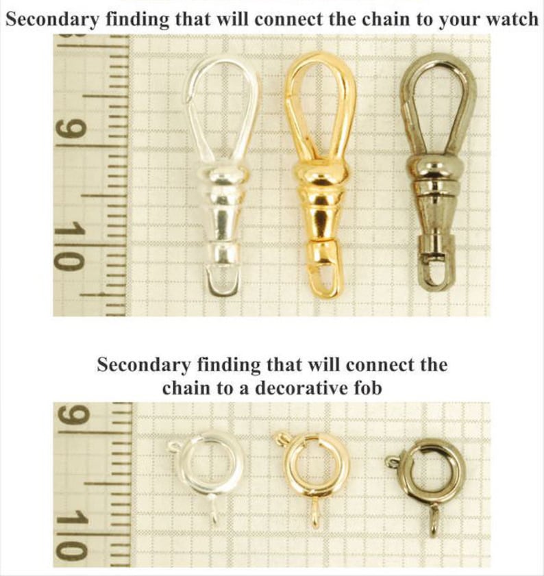 Albert Style Pocket Watch Chain, Customizable With a Variety of ...