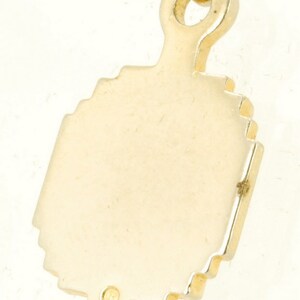 Kinney yellow gold filled & enamel lantern-shaped Cheyenne Mountain HS high school pocket watch chain fob image 2