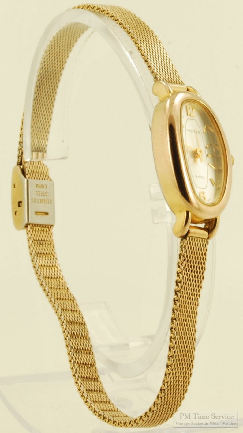 Waltham quartz ladies' wrist watch heavy smooth polish Etsy