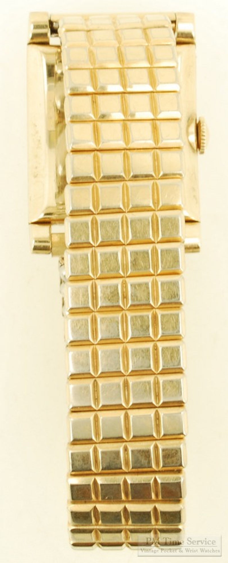 Wittnauer grade NM6 vintage wrist watch, 17 jewels, heavy yellow gold filled rectangular case image 5