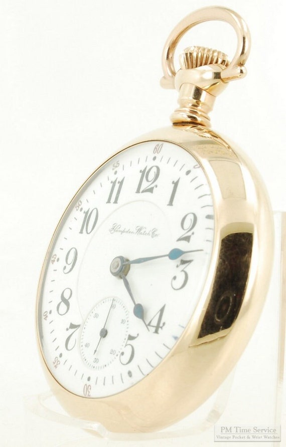 Hampden special Railway Vintage Pocket Watch 18 Size 23 Jewels Amazing Yellow Gold filled Case Etsy Canada